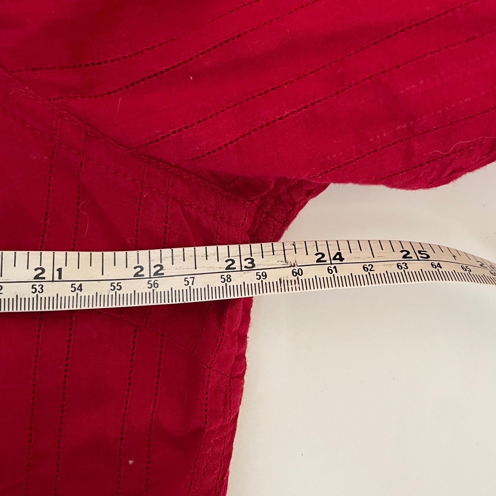 Ariat Womens XXL Red Embroidered Western Snap Front Shirt Fitted, Long Sleeve - Picture 10 of 11